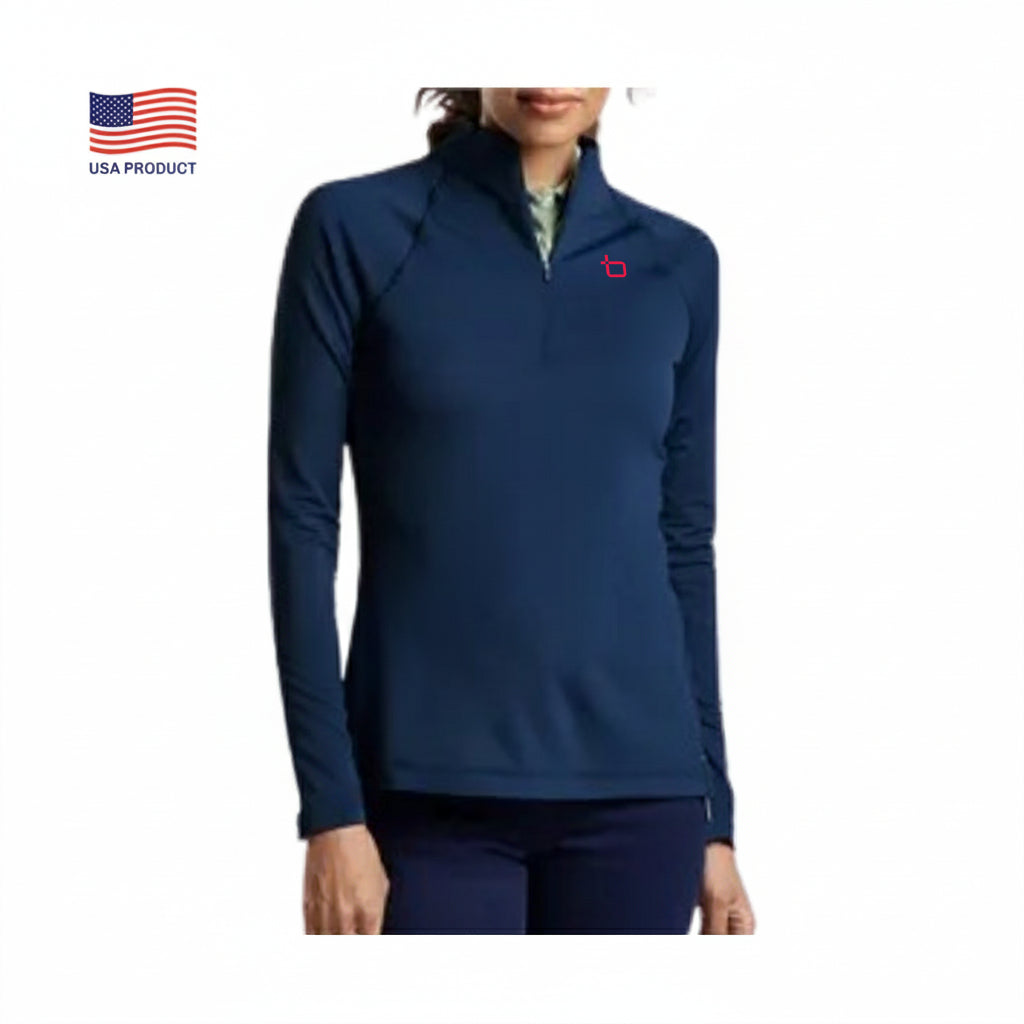 USA - Peter Millar Women's Raglan Sleeve Perth Layer Quarter-Zip